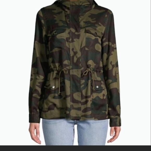 New Look Jackets & Blazers - New Look Green Camouflage Utility Jacket